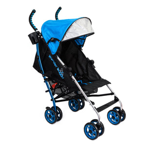 Wonder Buggy All Town Rider Light Weight Four Position Aluminum Stroller With Sun Visor - Teal Blue