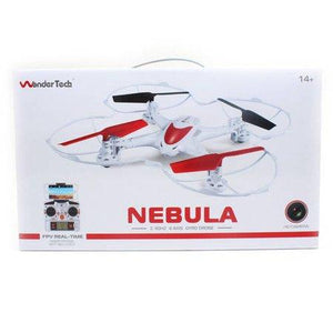 WonderTech Nebula 2.4GHz 6-Axis Gyro Quadcopter Drone with HD FPV Real Time Live Video Feed Camera, White